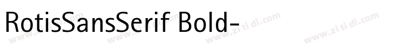 RotisSansSerif Bold字体转换